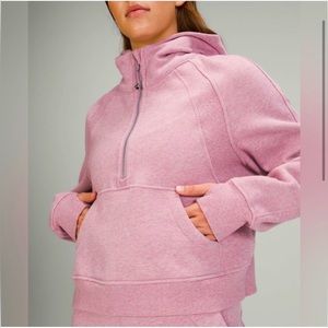 Lululemon Scuba Half Zip Dusty Rose